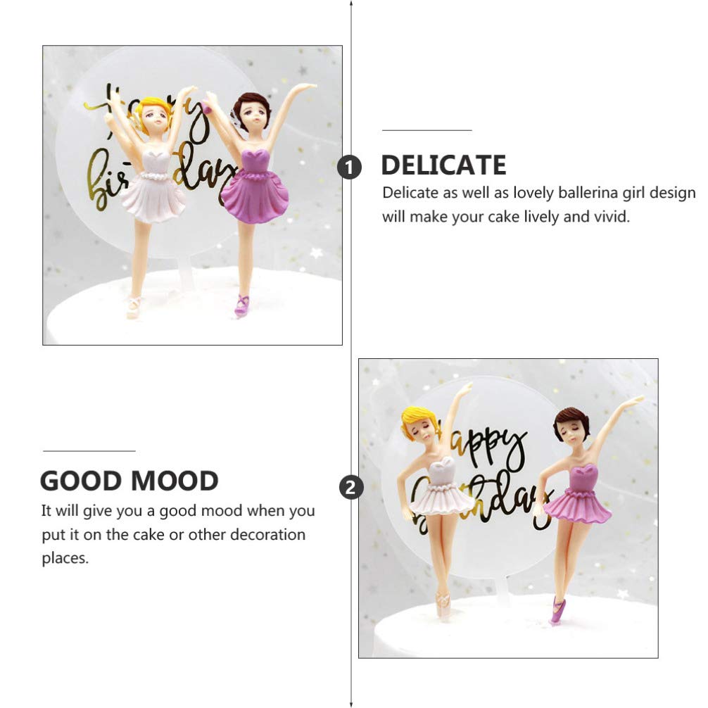 ifundom 12pezzi Decorazioni Per Compleanno Cake Topper Ballerina e Accessori Per Compleanno e Decorazioni Per Speciali