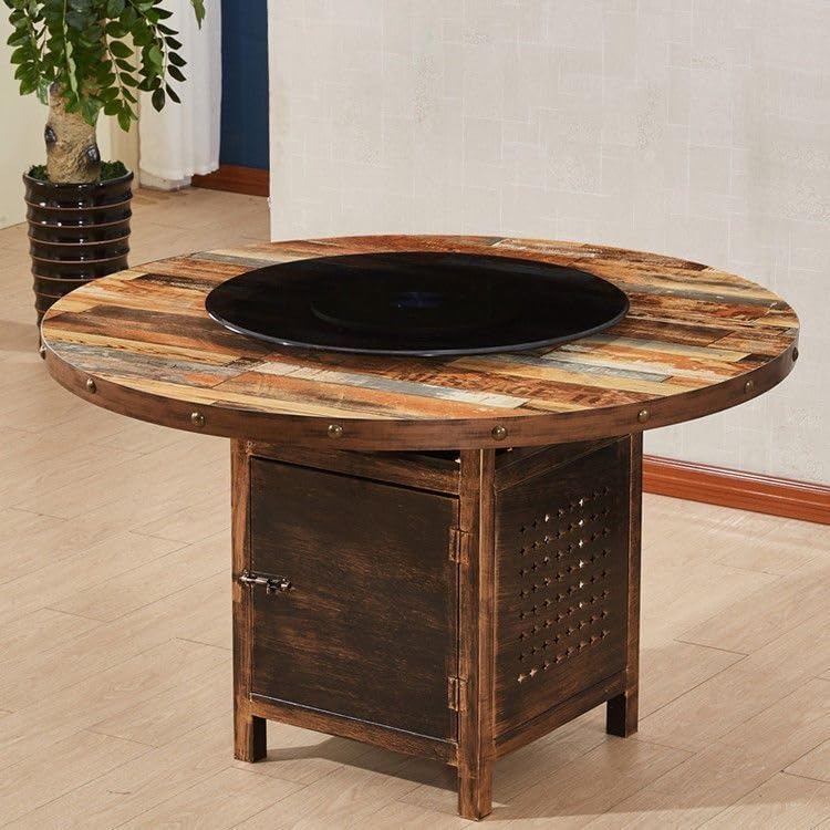 Plateau Tournant en Verre Trempé De 28, 35 Et 40 Pouces, Grand Plateau De Service Pivotant Bleu Sarcelle pour Table De Cuisine, Rotation À 360° (Bleu Sarcelle, 100 Cm).