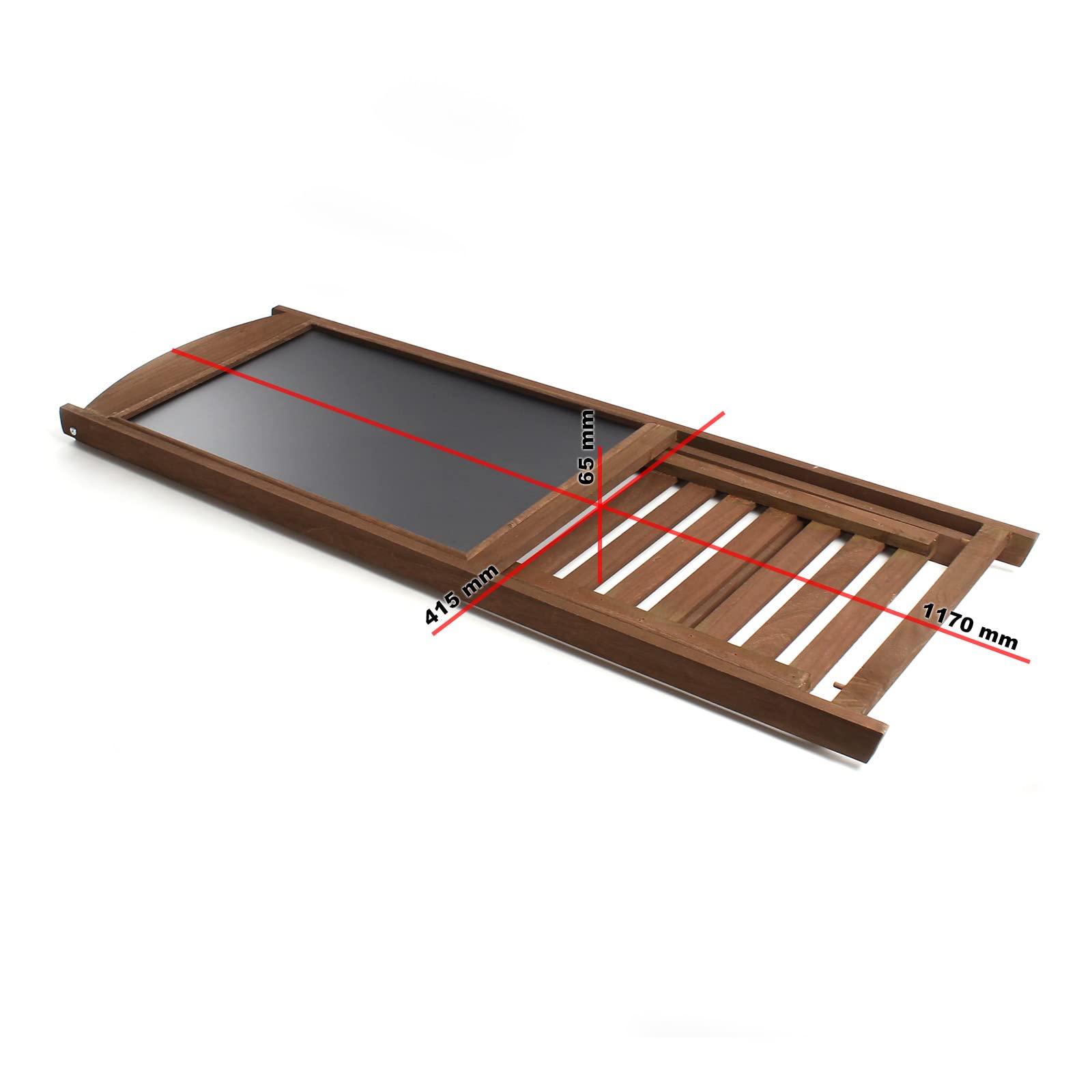 Lavagna a cavalletto per bar ristoranti negozi 42x112cm in legno con ripiano per fiori