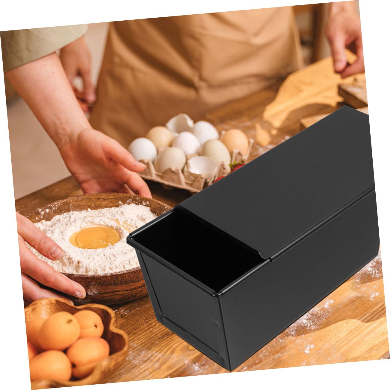 Cabilock 2 Moldes Para Tostadas Molde Para Hornear Molde Para Pan Molde Para Pan Con Tapa Suministros Para Hornear Pan Molde Para Hornear Herramientas Y Suministros Para Hacer Pan