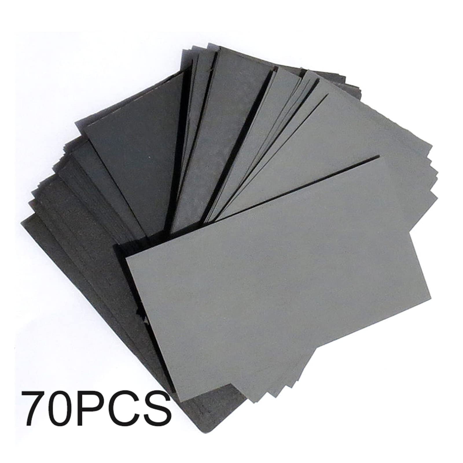 WILLWA 70 Uds. Papel de Lija seco húmedo 600/800/1000/1200/1500/2000/2500 Hojas de Papel abrasivo de Grano for lijar Muebles