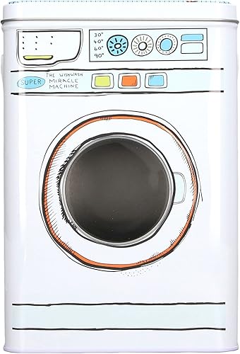 Lavadora de gran capacidad para modelado de detergente en polvo con ventana de perspectiva, caja de almacenamiento multifuncional para aperitivos,