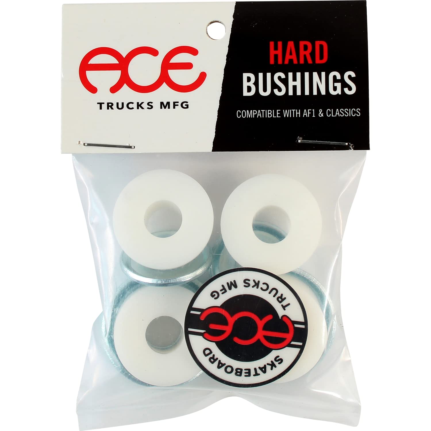 Amazon.com : Ace Hard Bushings Kit 94a/94a White 2pr : Sports