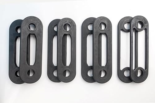 Jake Machines - Juego de bandas de repuesto para cuerpo - 4 pares (2) bandas de 25 libras + (2) bandas de 10 libras + (2) bandas de 5 libras + (2)