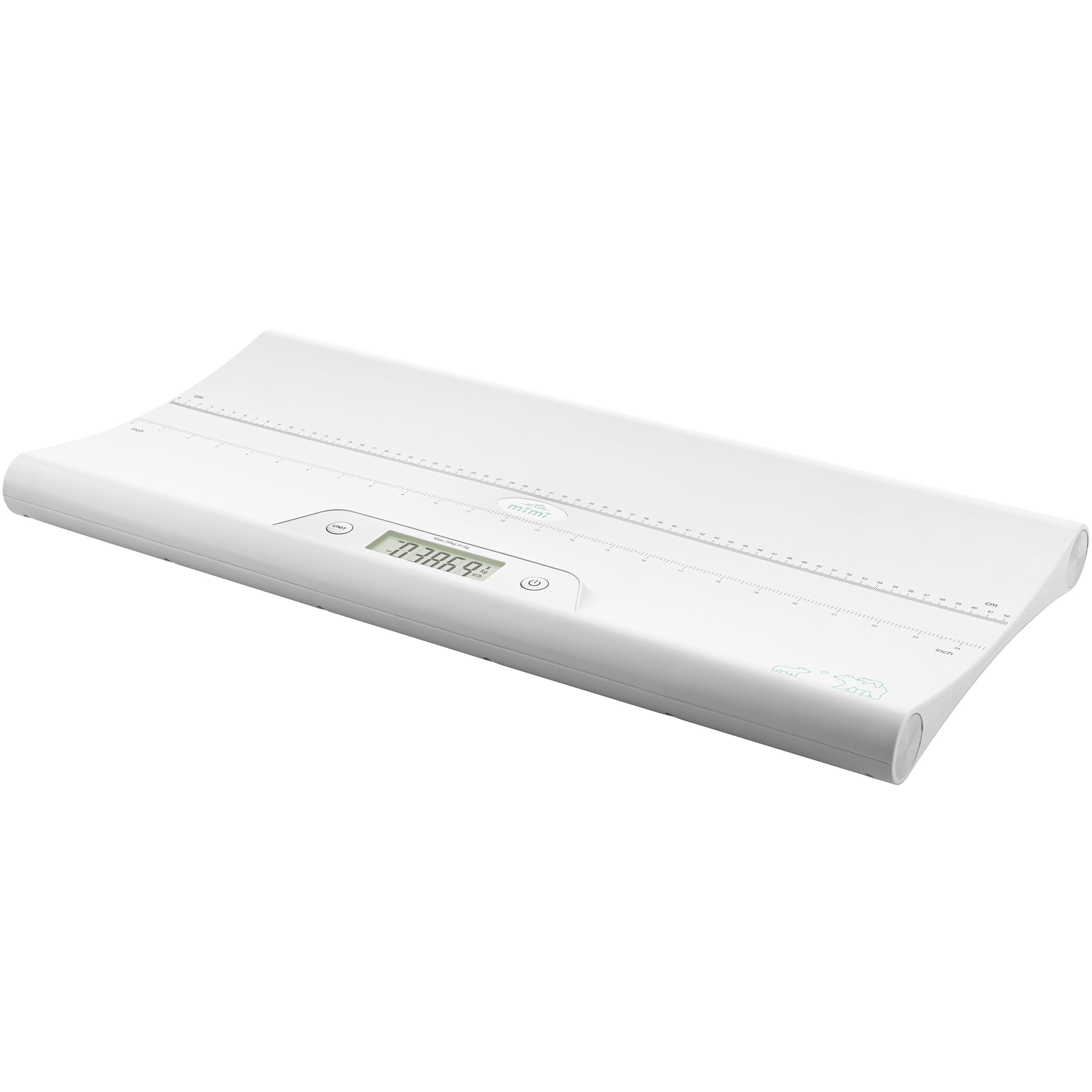 ETA MIMI Babywaage mit Smart App | Digitale Kinderwaage bis 20Kg | digitale LED Anzeige | LCD Display | Nullstell- und Tara-Funktion | hohe Ablesegenauigkeit | automatische Abschaltung I Weiß
