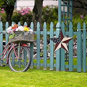 Patriotic Metal Barn Star Outdoor Indoor Hanging Wall Decor Star Ornaments 12inch Patriotic Metal Barn Star Outdoor Indoor Hanging Wall Decor Star Ornaments 12inch