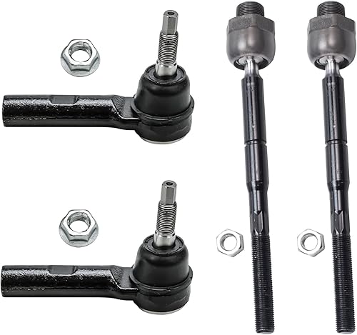 Miniatura 59 de Detroit Axle - 4 barras de acoplamiento delanteras para Hyundai Elantra Forte Koup Forte5, 4 extremos de barra de acoplamiento interiores y