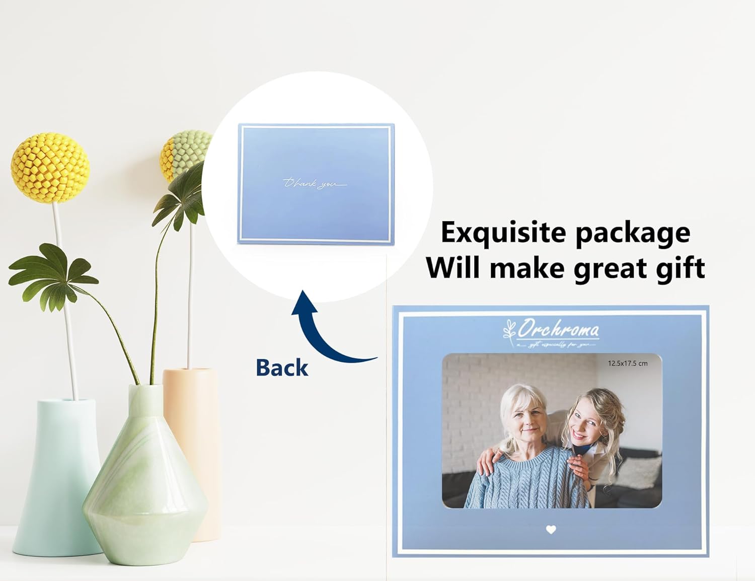 Orchroma Mom Picture Frame, Mom Gifts from Son Daughter, Mother's Day Birthday Gifts, Thank You for Being Such an Important Piece Photo Frame 5x7 - Image 6