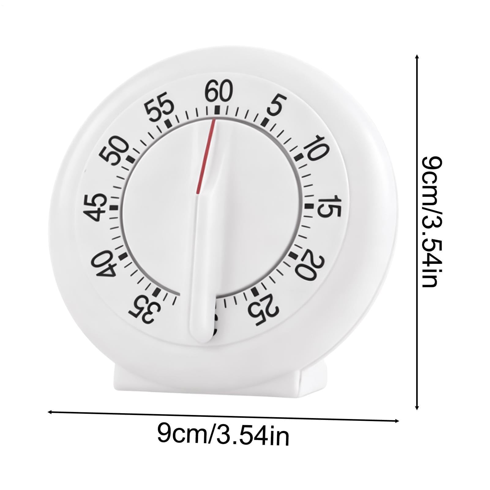 Mechanischer Küchentimer mit 60 Minuten lautem Alarm, Countdown zum Kochen, Lernen, stabiles Design, ideal für Klassenzimmer, Heimküchen und Fitnessstudios