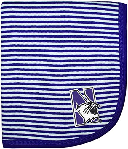 Image of Creative Knitwear Northwestern Striped Baby and Toddler Blanket