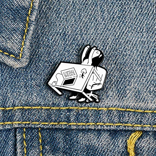 Image of Cute Pins Backpack Pins Alloy Enamel Brooch Cat Funny Cat Brooch Cowboy Badge Pin for Bookbags Clothes /Jackets & Hat Decoration