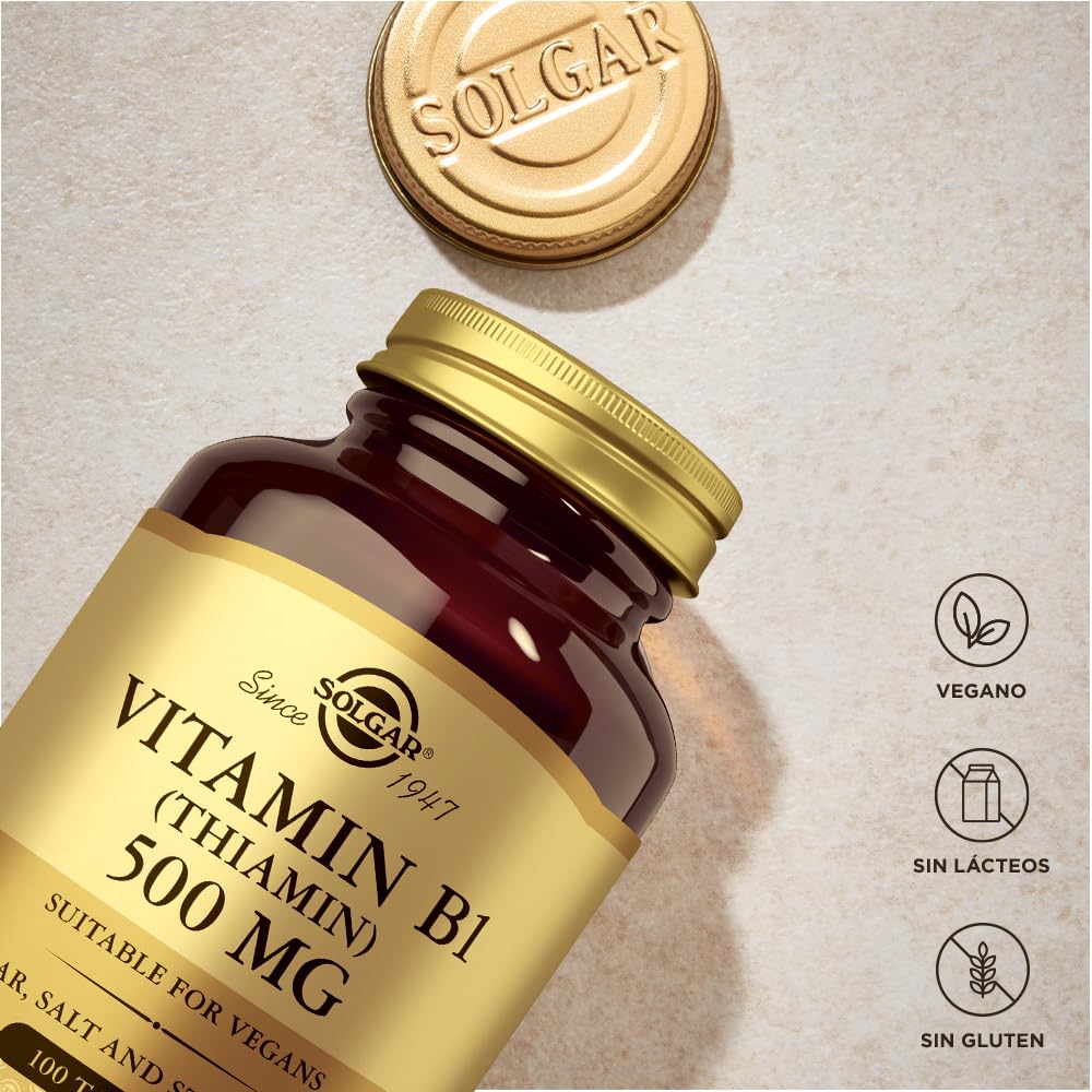 Solgar Vitamina B1 (tiamina) 500 Mg Comprimidos - Envase De, 100 Unidad