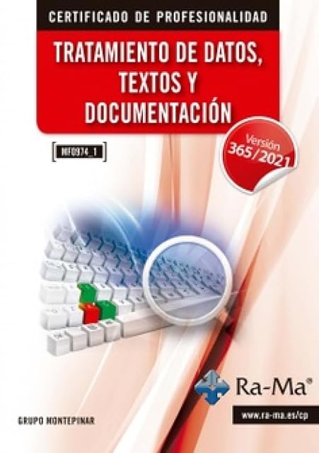 Portada de Tratamiento de datos, textos y documentación. Windows 11 - Office 365 - 2021