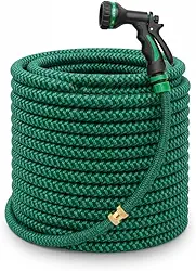 Mangueira de Jardim Expansível 60m – Anti Dobras, Alta Pressão, 7 Jatos, Conectores Reforçados – Leve e Resistente para Jardim, Carro e Quintal