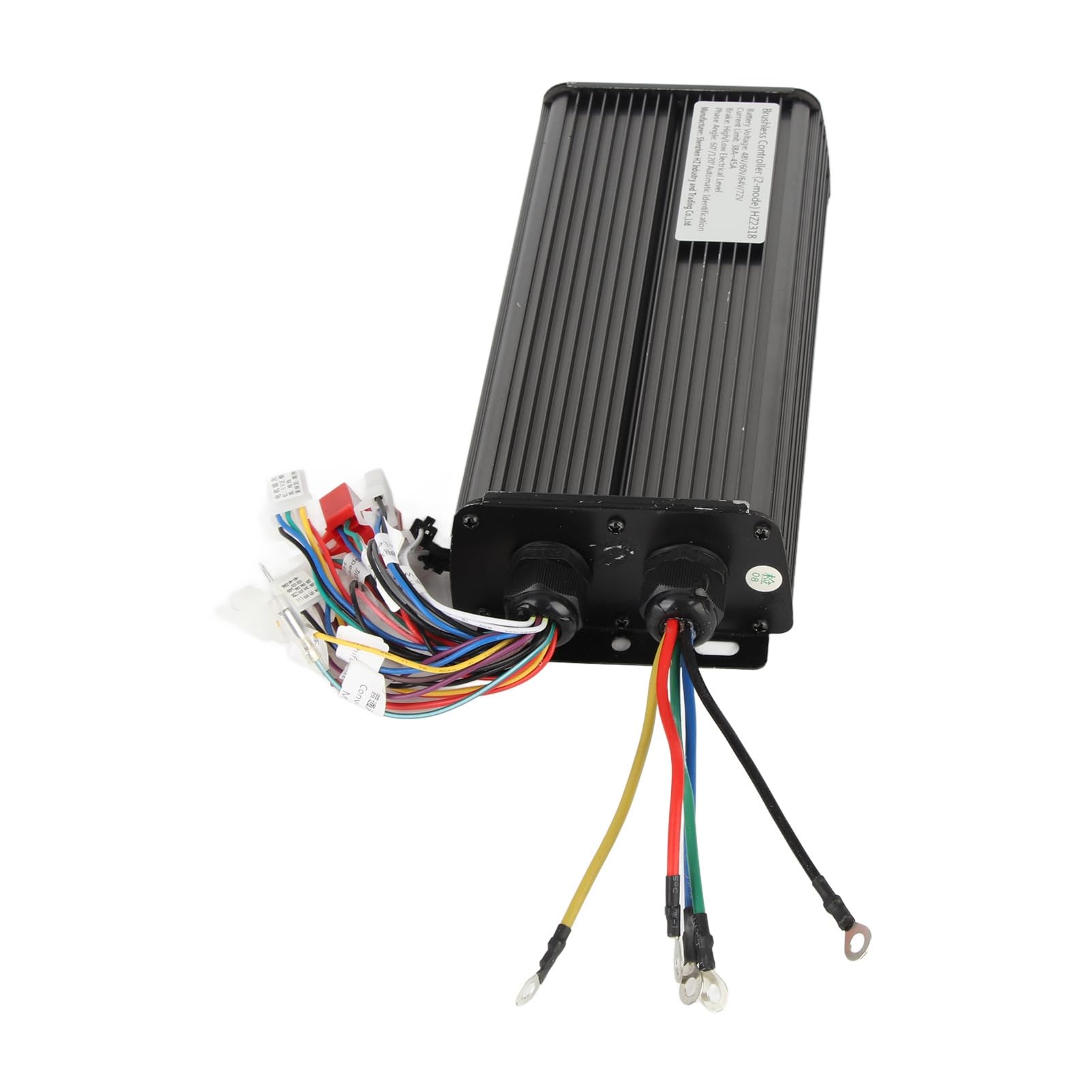 BuyWeek Contrôleur de Moteur sans Balais pour Vélo Électrique, 48V 60V 64V 72V 2000W Contrôleur sans Balai de Vélo Électrique à 18 Tubes pour E-Bike Scooter Électrique