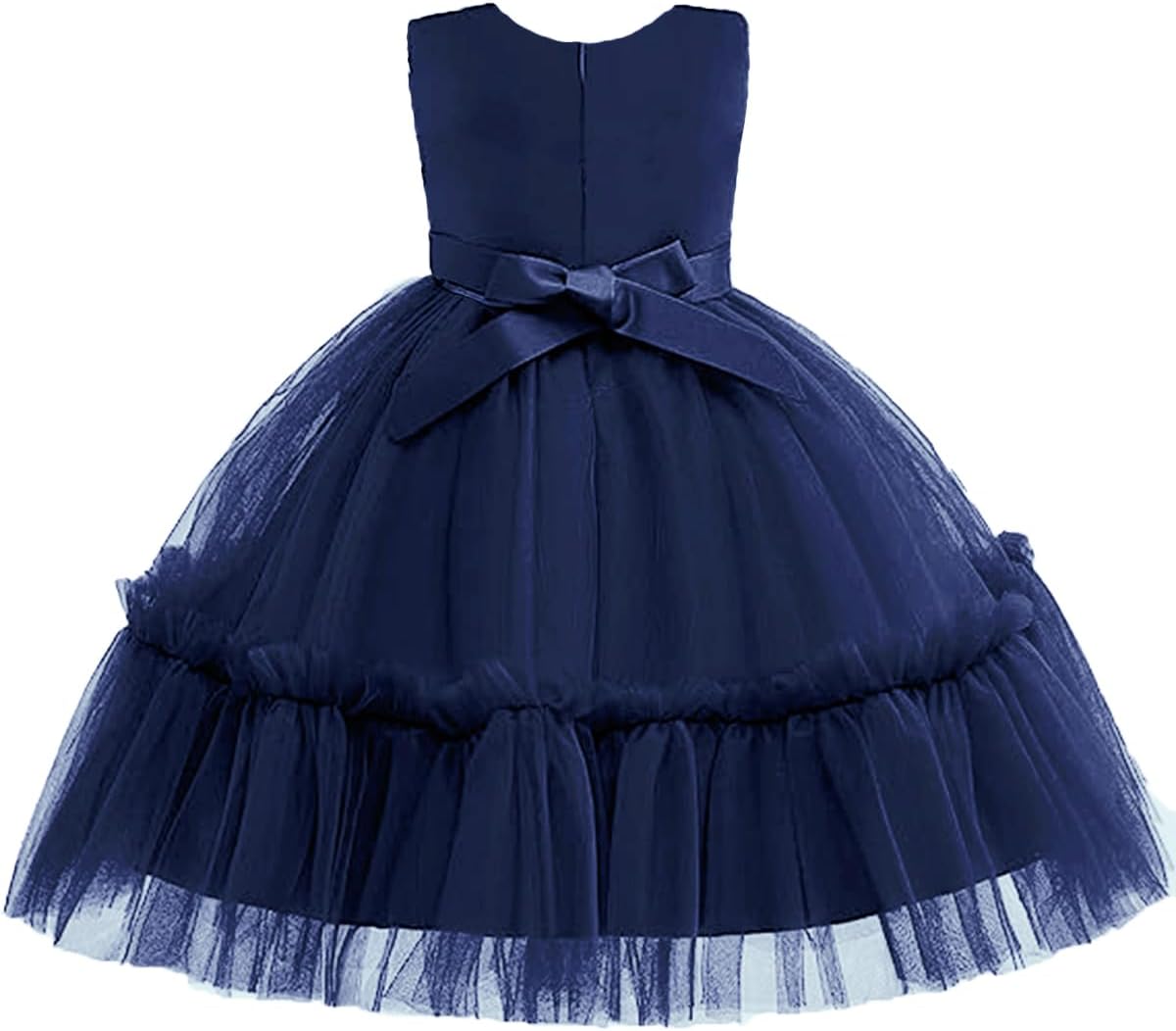 TUIJI Girls Christmas Dress Lace Flower Girl Wedding Prom Pageant Birthday Party Toddler Girl Formal Dress - Image 2