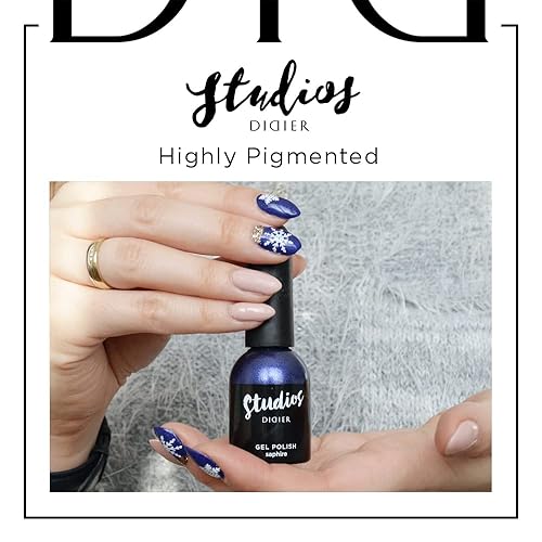 Miniatura 2 de DIDIER LAB - Studios Gel Polish Saphire - Productos profesionales de manicura y pedicura - Pigmento rico para una cobertura completa de las uñas -
