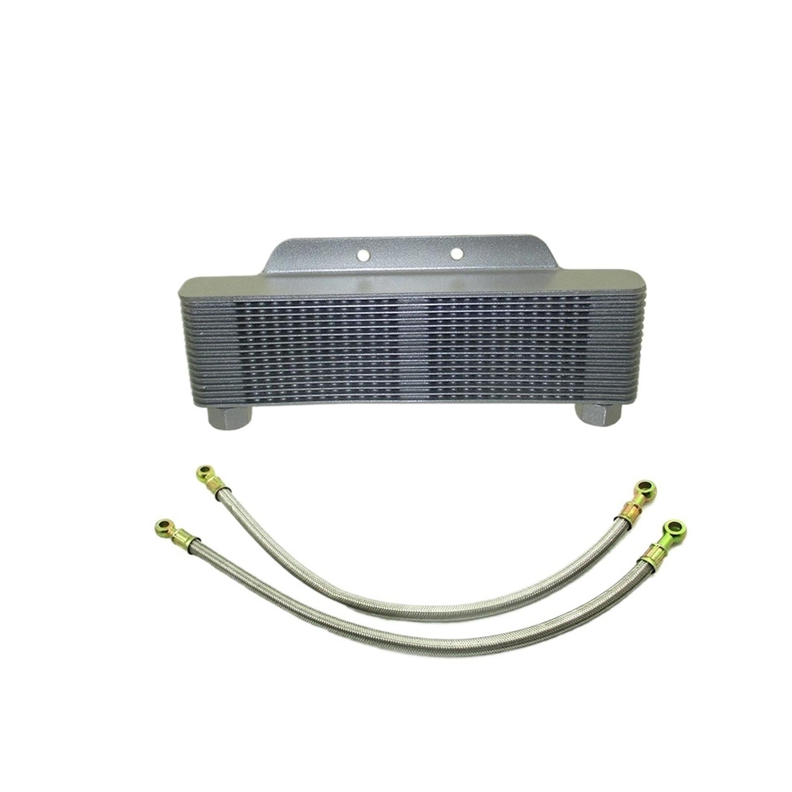 Gngpvueo One Color Radiator Oil Cooler + 500Mm Braided Hose 8Mm/10Mm Banjo Bolt For Pit Dirt Monkey Bike Transmission Oil Cooler Kit Engine