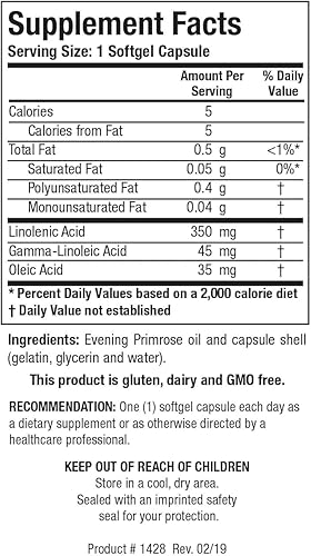 Miniatura 2 de Biotics Research Aceite de onagra potente fuente de ácido gamma linolénico GLA, ácido linoleico, respuesta corporal saludable y equilibrada,