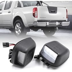 Luces Tablero Nissan Terrano 2 NSLUMO Luz LED blanca para matrícula N/issan Navara D40 Frontier Armada Titan Xterra Suzuki Equator 2 unidades