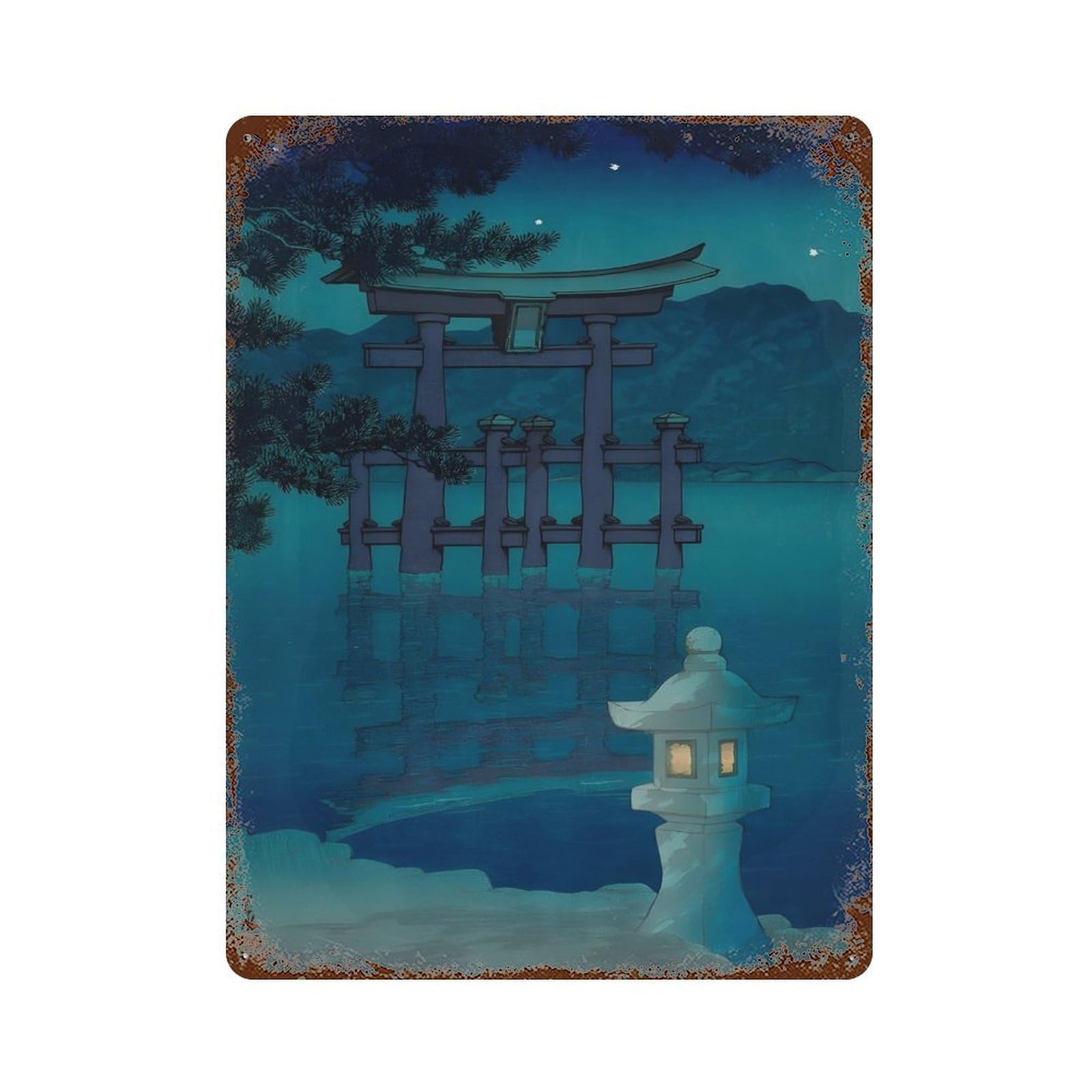xiaoxiaoshen Hasui Kawase (3) Wall Decor Art Metal Tin Poster Modern Home Decor Art Home Bar Shop Decorations Vintage Sign 40x30cm