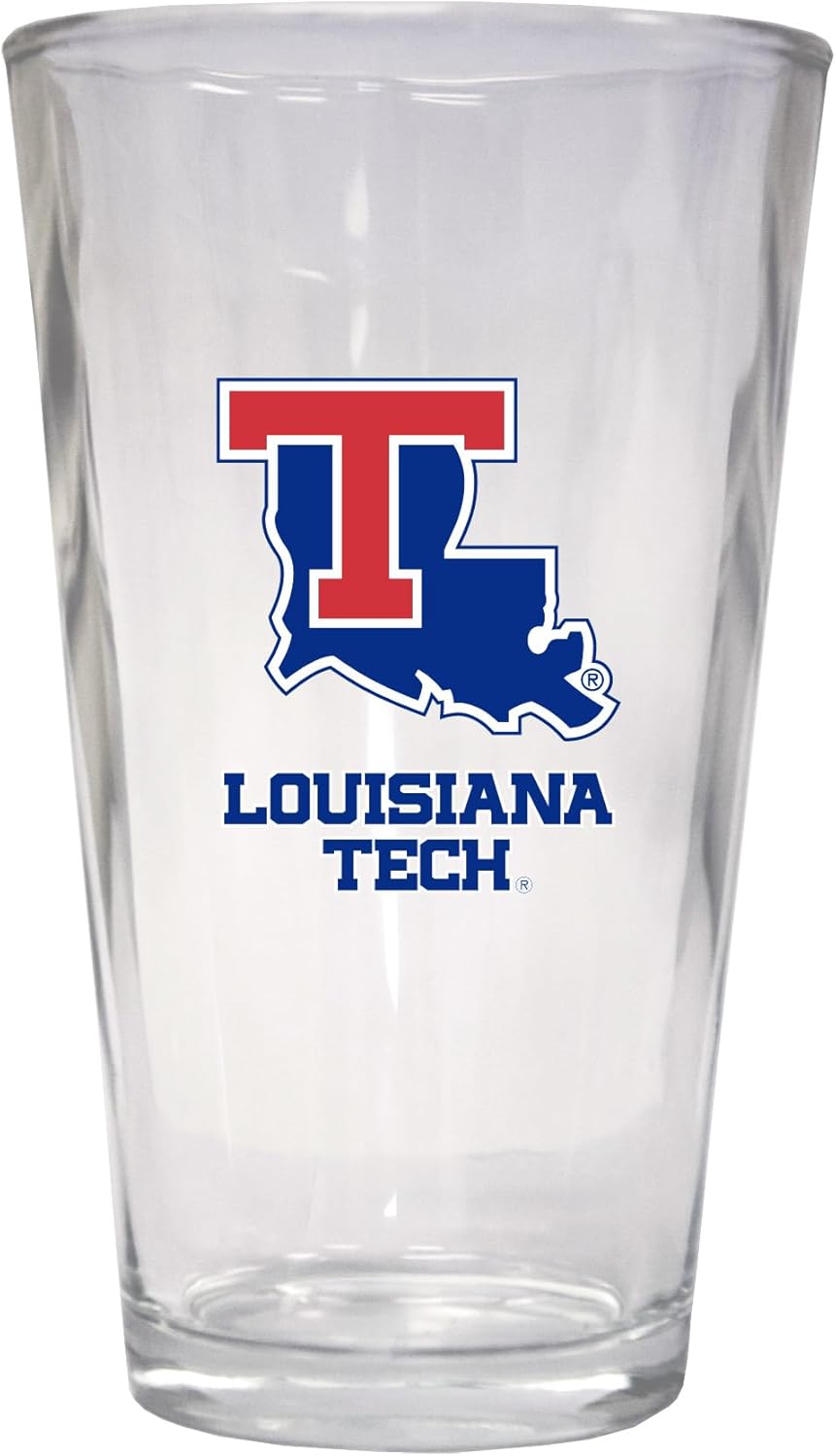 Vaso Cervecero Louisiana Tech Bulldogs 16 oz Pack de 2 - Vidrio