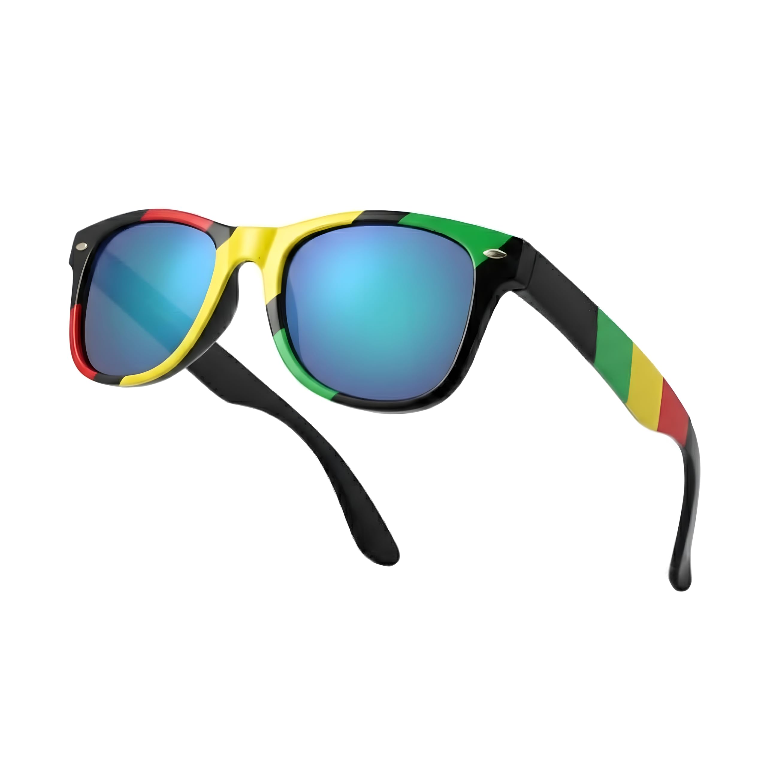 Drifter Sunglasses UV400 Protection Rasta Jamaica Classic Style Retro Sun Shades Eye Glasses Unisex For Men Women Travel & Fashion – Lightweight Frame Fashion Eyewear