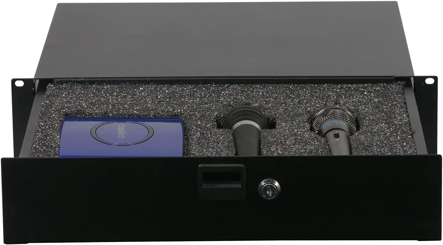 Odyssey ADFRD02 2U Rack Drawer with Diced Foam