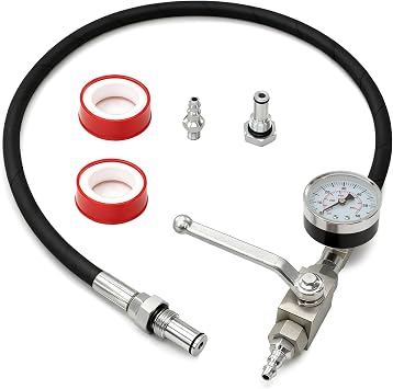 6.0L-7.3LPowerstroke High Pressure Oil Pressure Tester Kit, IPR Air Testing Tool & ICP Air Test Fitting for Ford Diesel Engine, Professional Diagnostic Tool for High Pressure Oil System