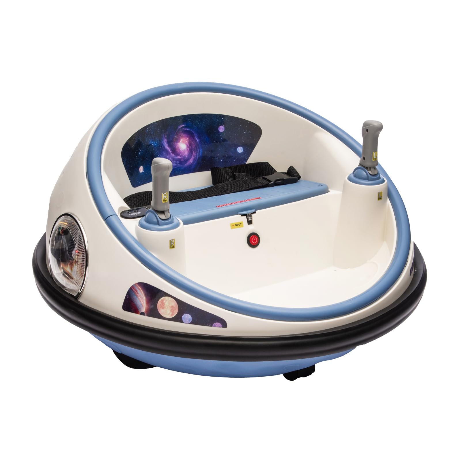View 1 of 12V Electric Bumper Car for Kids with Remote Control, 360° Spinning Ride On Bumper Cars for Toddlers, Kids Car with LED Lights, Music, Soft Bumper & Safety Belt for Indoor Outdoor Play