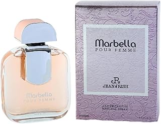 Jean Rish Marbella Perfume for Women Eau De Parfum, Long-Lasting Luxury Fragrance, Made In USA - Pear, Jasmine, Vanilla, Iris, Patchouli Scent - 100ml / 3.4 oz