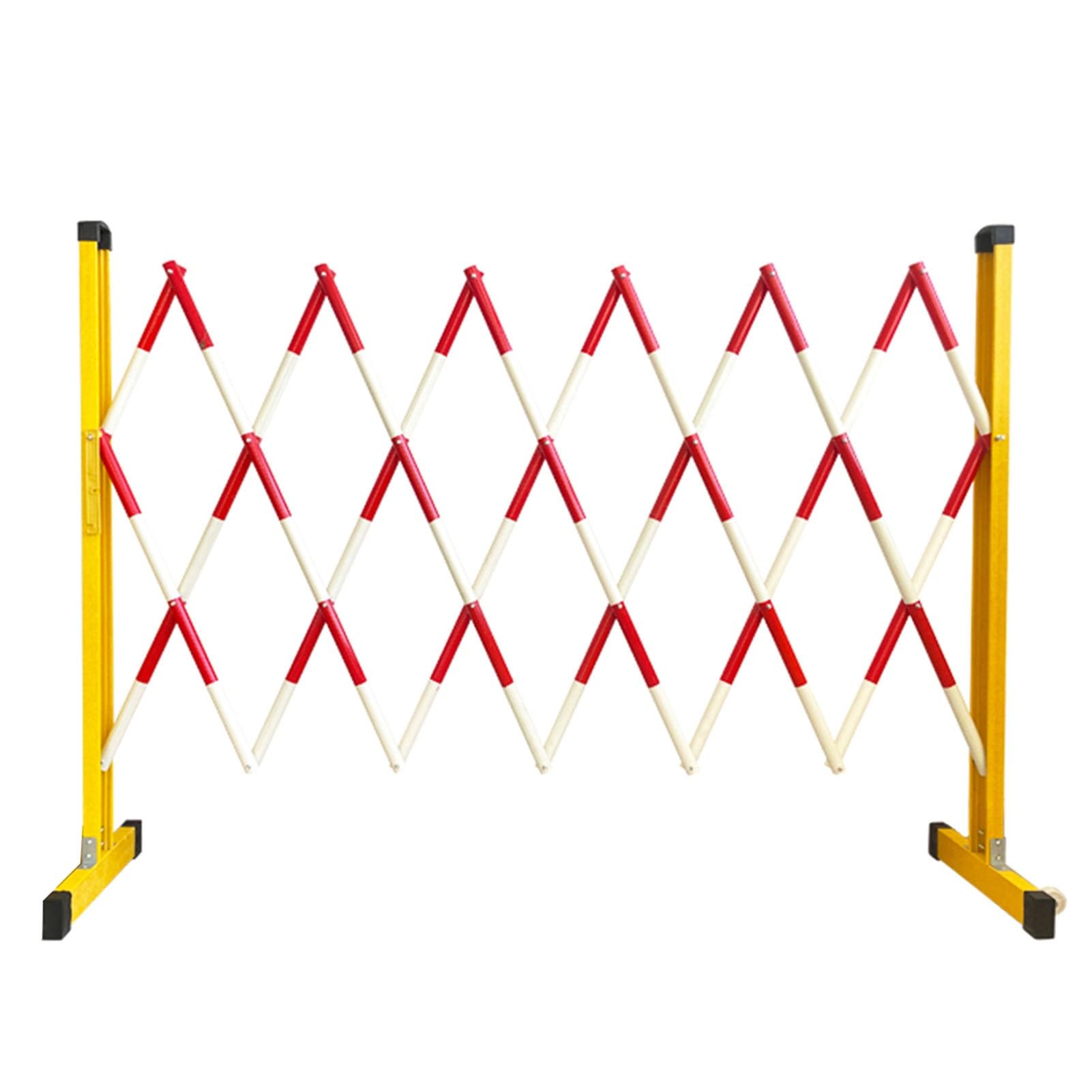 Barrera de Entrada Extensible Industrial de Alta Resistencia, Plegable, Larga, para Exteriores, móvil, Ajustable, para almacén, construcción de Carreteras, Obra de construcción, 6,