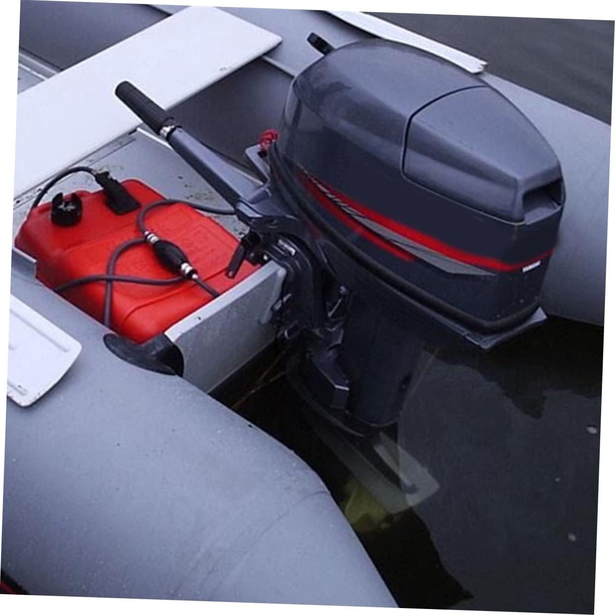 Amosfun Fuel Transfer Pump Manual Siphon Hose for Gas Water Oil Transfer Inner Easy to Use Hand Pump for Cars Boats Lawn Mowers