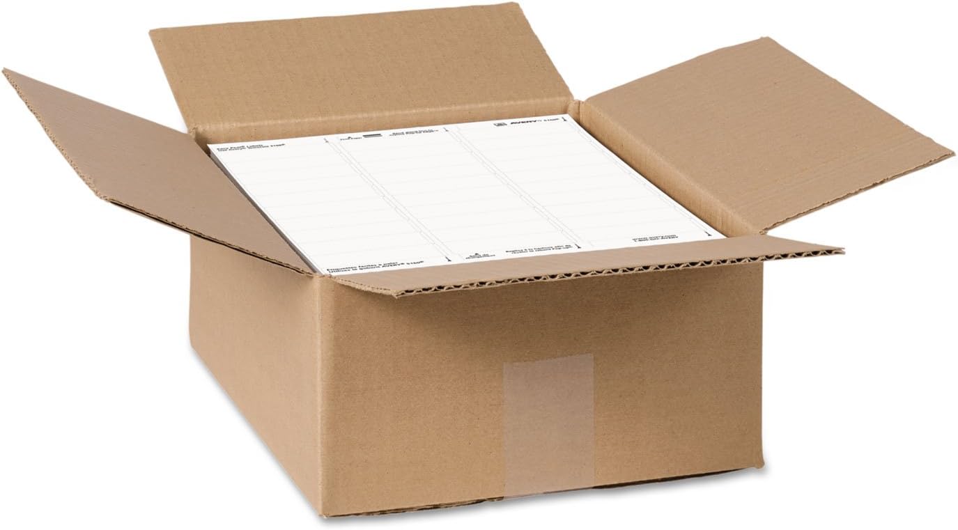Avery 95915 Easy Peel Mailing Address Labels, Laser, 1 x 2 5/8, White, 15000/Box
