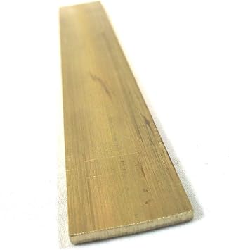 Brass Flat Bar Rods Custom Size Width Thickness Length Square Round Knife Craft C360 Mill Stock Plates 1/8"x2"x12" inch