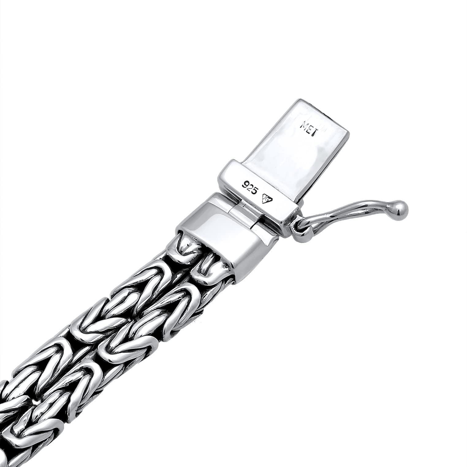 Kuzzoi 925 Silber Königsketten Armband Herren 8 mm Herrenarmband