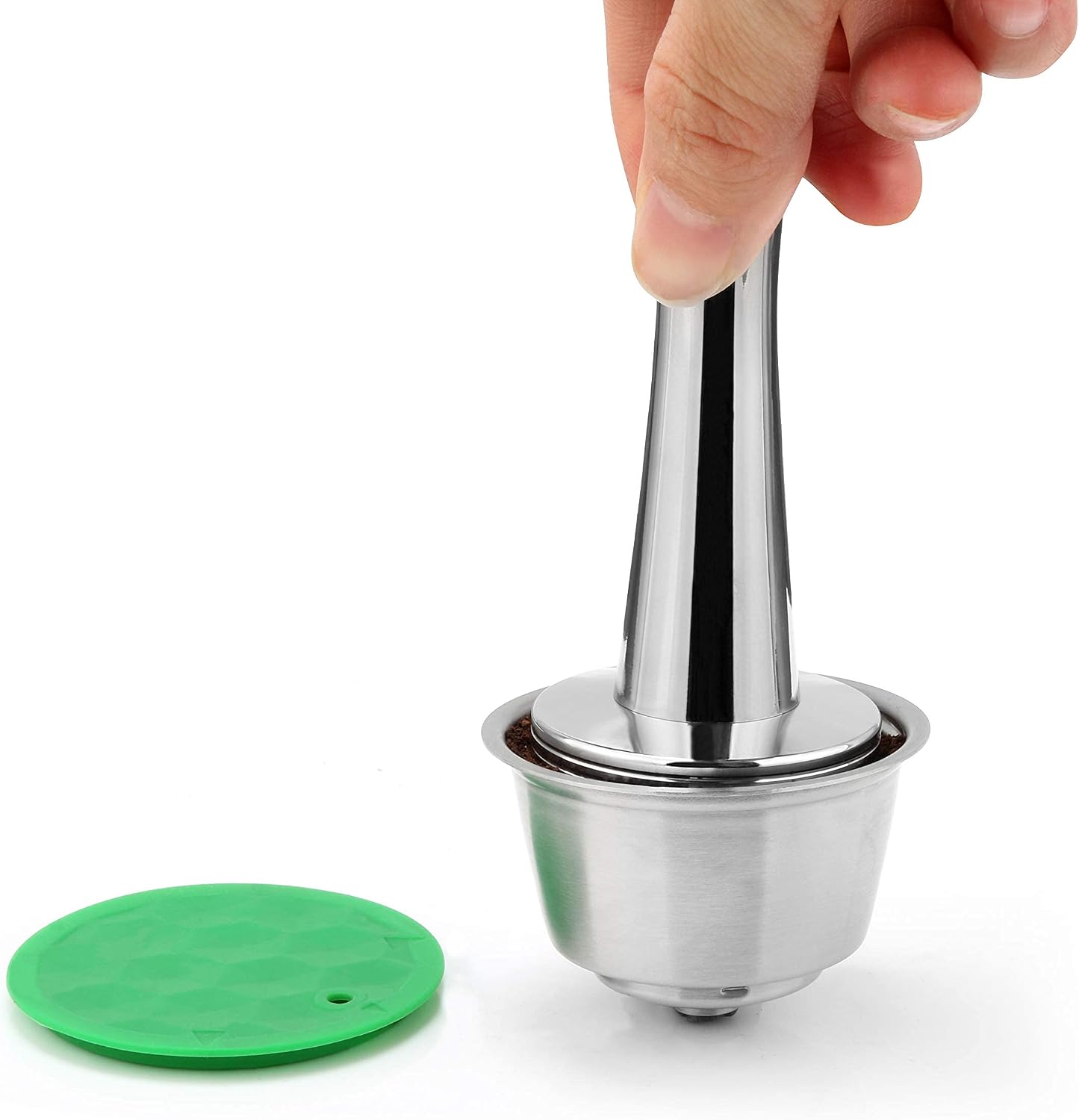 Bresuve 41mm Dolce Gusto Coffee Tamper - Stainless Steel Silver Press for Coffee Shop Supplies image 5