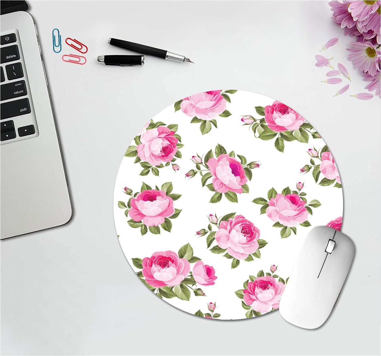 Mouse Pad for Girls and Boys Laptop Desktop PC Cute Mousepads Rubber Base with Anti Skid Smooth Surface Mousepad (9 inches)(MP25-090)