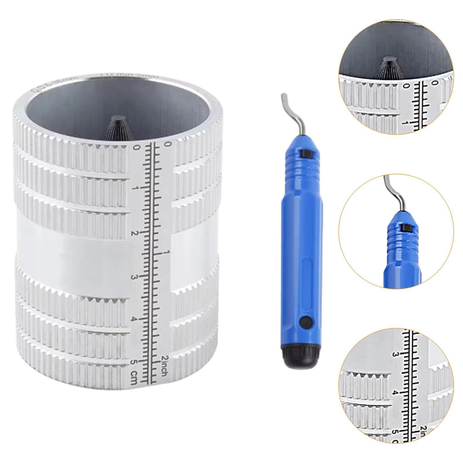 Sharplace Outil d'alésoir pour tuyaux, accessoire pour la plage de 1/4" à 1-3/8", outil polyvalent de chanfreinage et d'ébavurage pour cuivre, avec Accessoire