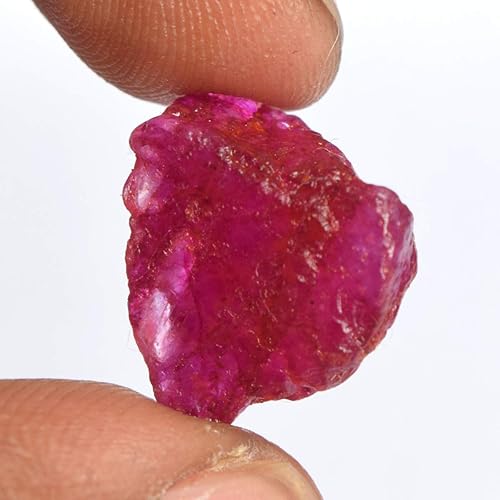 Miniatura 2 de Protección Rubí Rojo 11.50 Ct Natural Rubí Mineral Espécimen de Rubí, Rubí para la fabricación de joyas, Gema, africano - rubí rojo