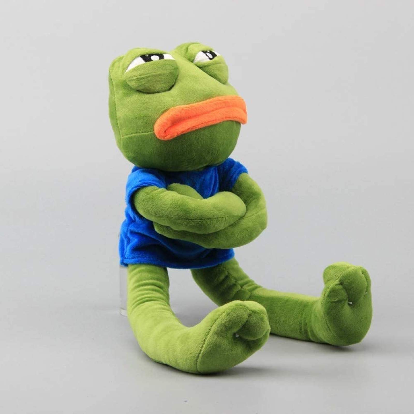 Pepe The Frog Sad Plush - Peluche De Rana Triste De 25 Cm Con Relleno De Algodón PP, Suave Y Portátil, Regalo Emocional Para Niños Y Adultos
