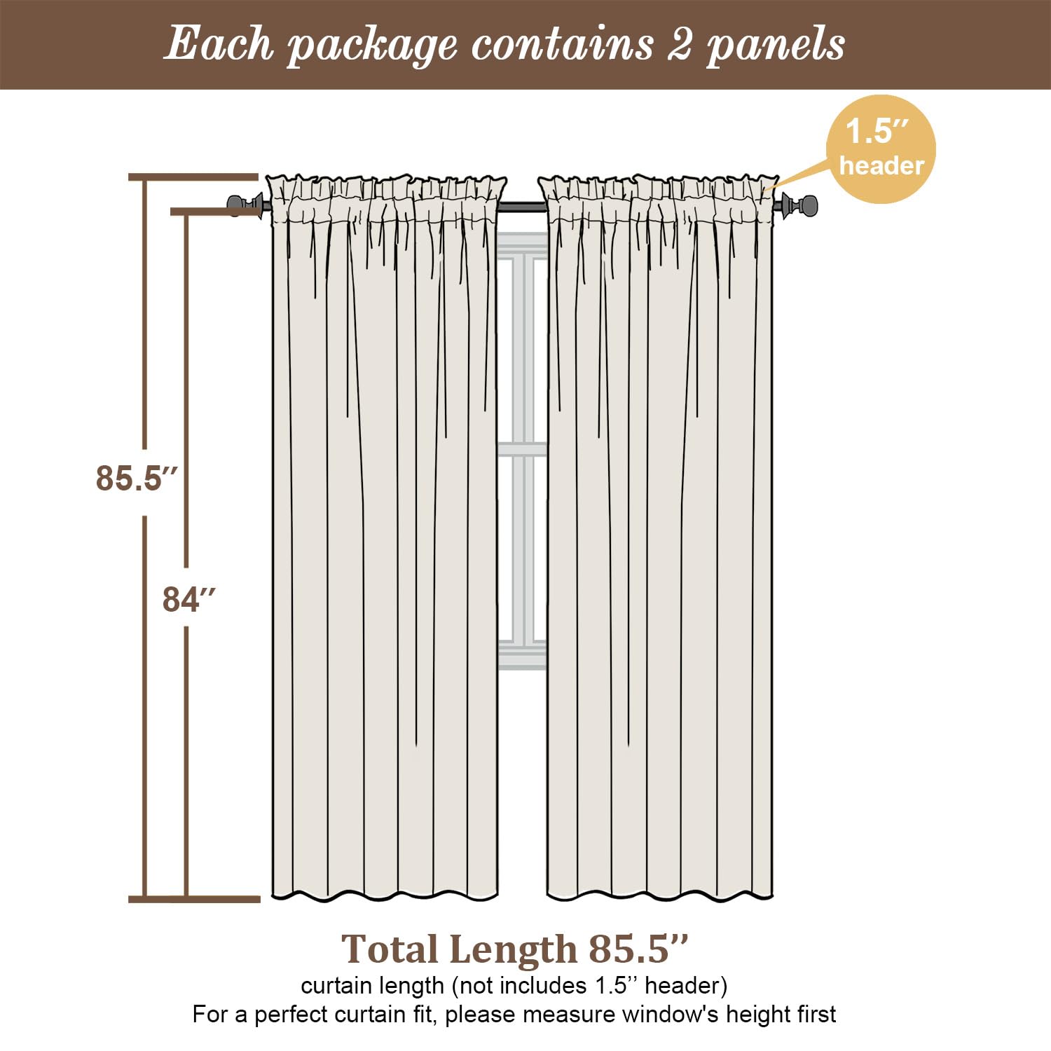 Chyhomenyc Orange Sheer Curtains 84 Inch Length 2 Panels, Light Filtering Soft Airy Voile Rod Pocket Sheer Window Drapes for Bedroom Living Room, Each 42Wx84L Inches