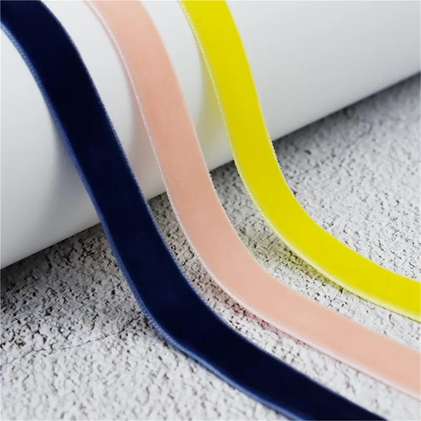 Cordones esponjosos, 4 Pares de Cordones de Felpa Planos de un Solo Lado con Cinta de Terciopelo de 12,7mm for Zapatos Informales