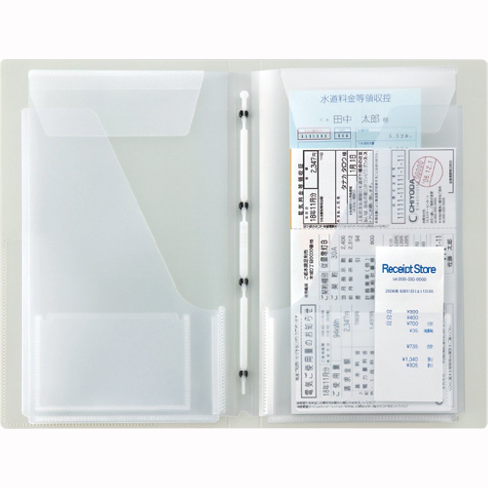 Amazon.co.jp: キングジム 領収書ファイル スキットマン 12ポケット A4