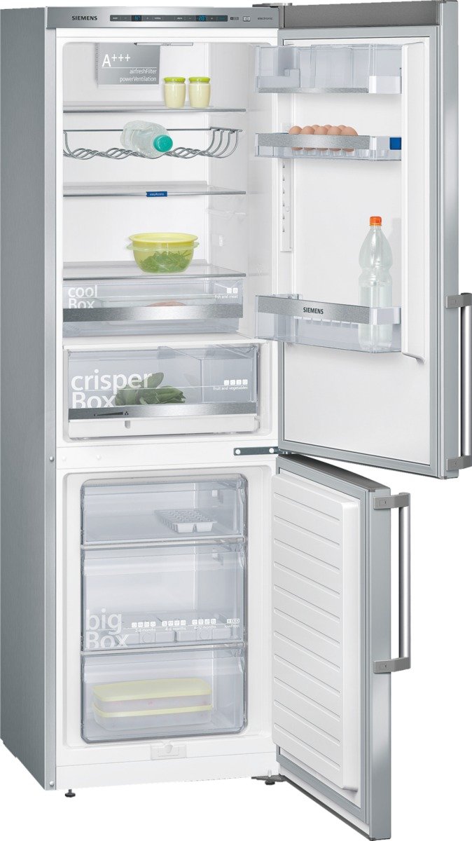 Siemens KG36EMI41 Autonome 304L A+++ Argent réfrigérateur-congélateur - Réfrigérateurs-congélateurs (304 L, SN-T, 38 dB, 14 kg/24h, A+++, Argent)