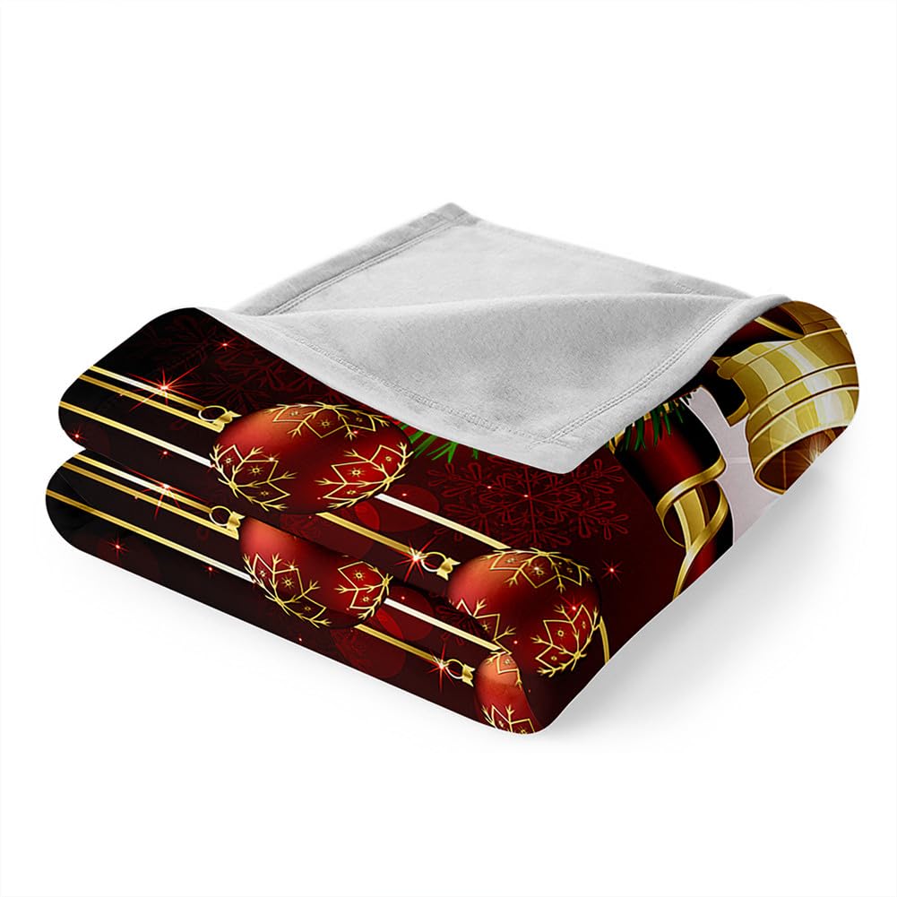 Morbuy Stile Natalizio 3D Coperta in Microfibra Morbida Throw Coperta Flanella Viaggio Picnic Leggero Camera Biancheria da Letto Divano Ideale per Regalo Natale (180x240cm,casa