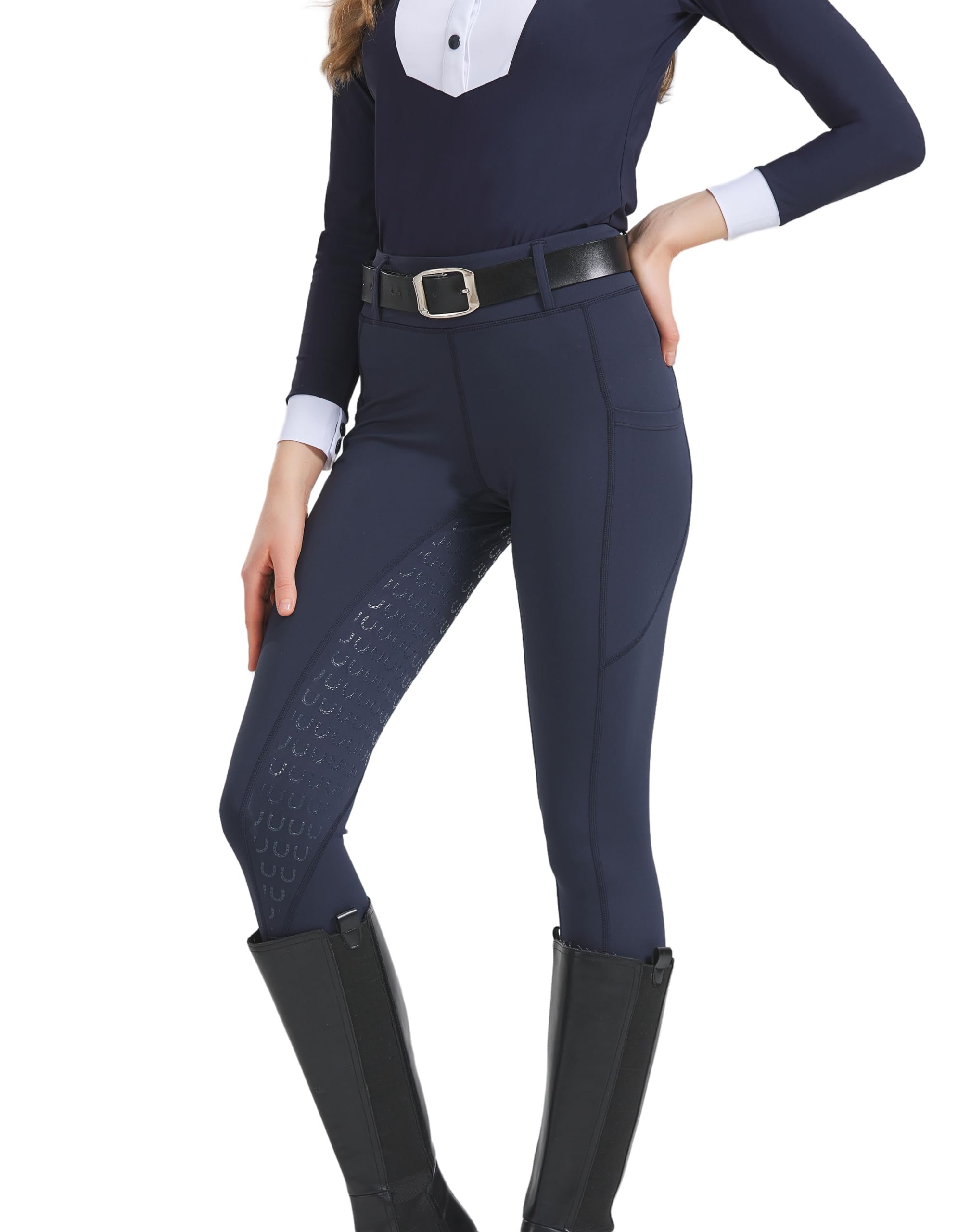 Women's Full seat Leggings Riding Silicone Grip Horse Leggings Equestrian Pants