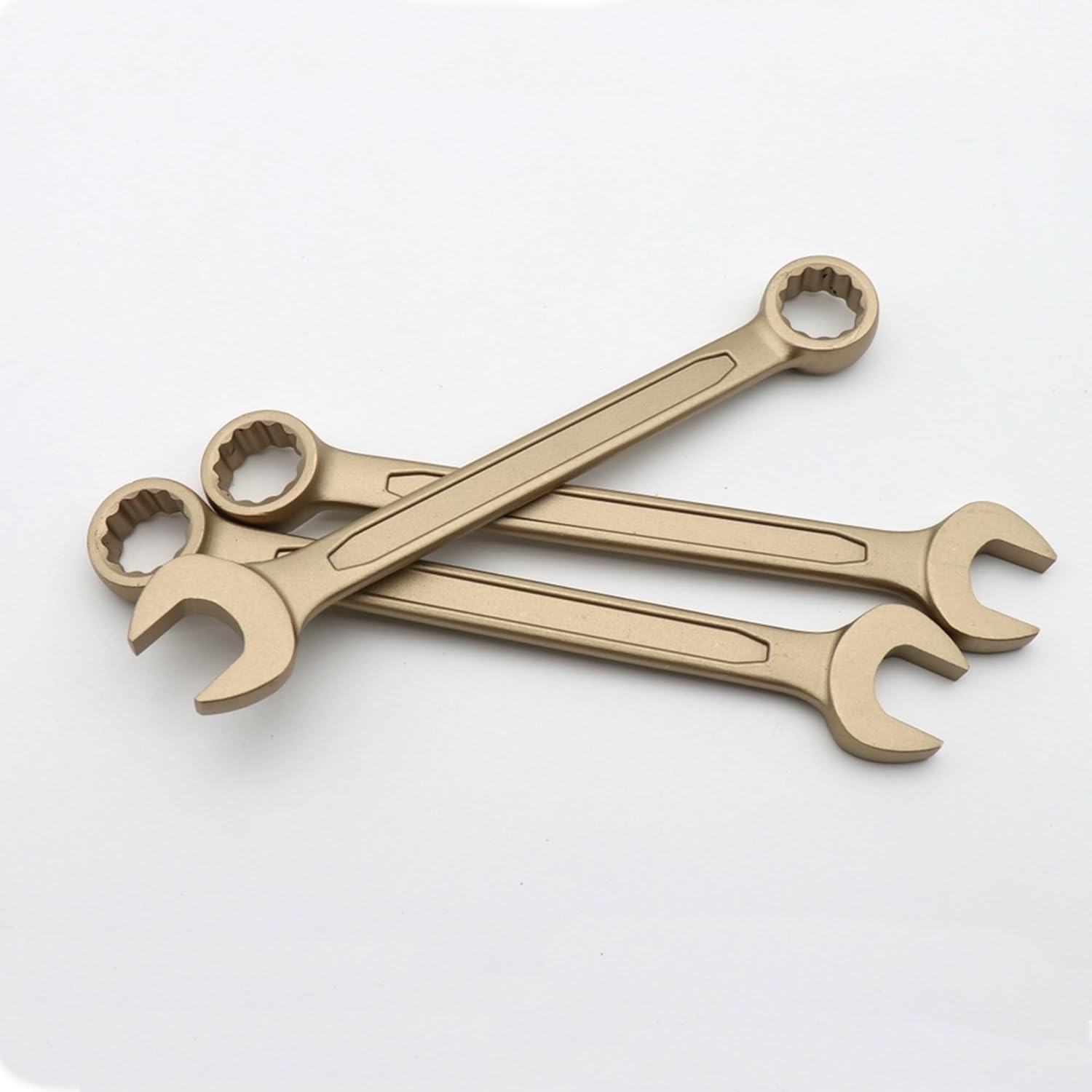 TMAX Non-Sparking 15/16 Inch Combination Wrench, Combination Spanner, Industrial Grade Open and Box Wrench, Aluminum Bronze Copper, Spark Free Safety, Non-Magnetic, Corrosion-Resistant, Die-Forge