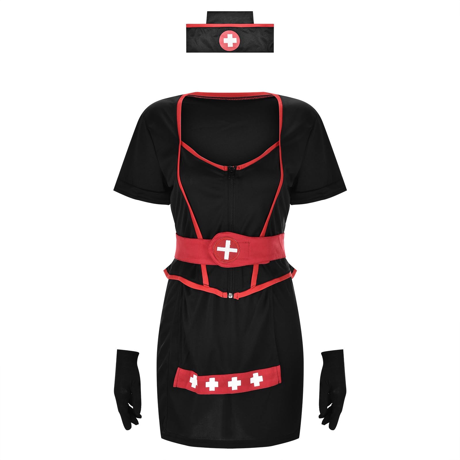 Disfraz Halloween Mujer: Disfraces Eroticos Disfraz Halloween Cosplay Falda De Rendimiento Disfraz Despedida Soltera Disfraz Enfermera Eróticos Sexy Ropa Provocativa Disfraces Despedida Soltero