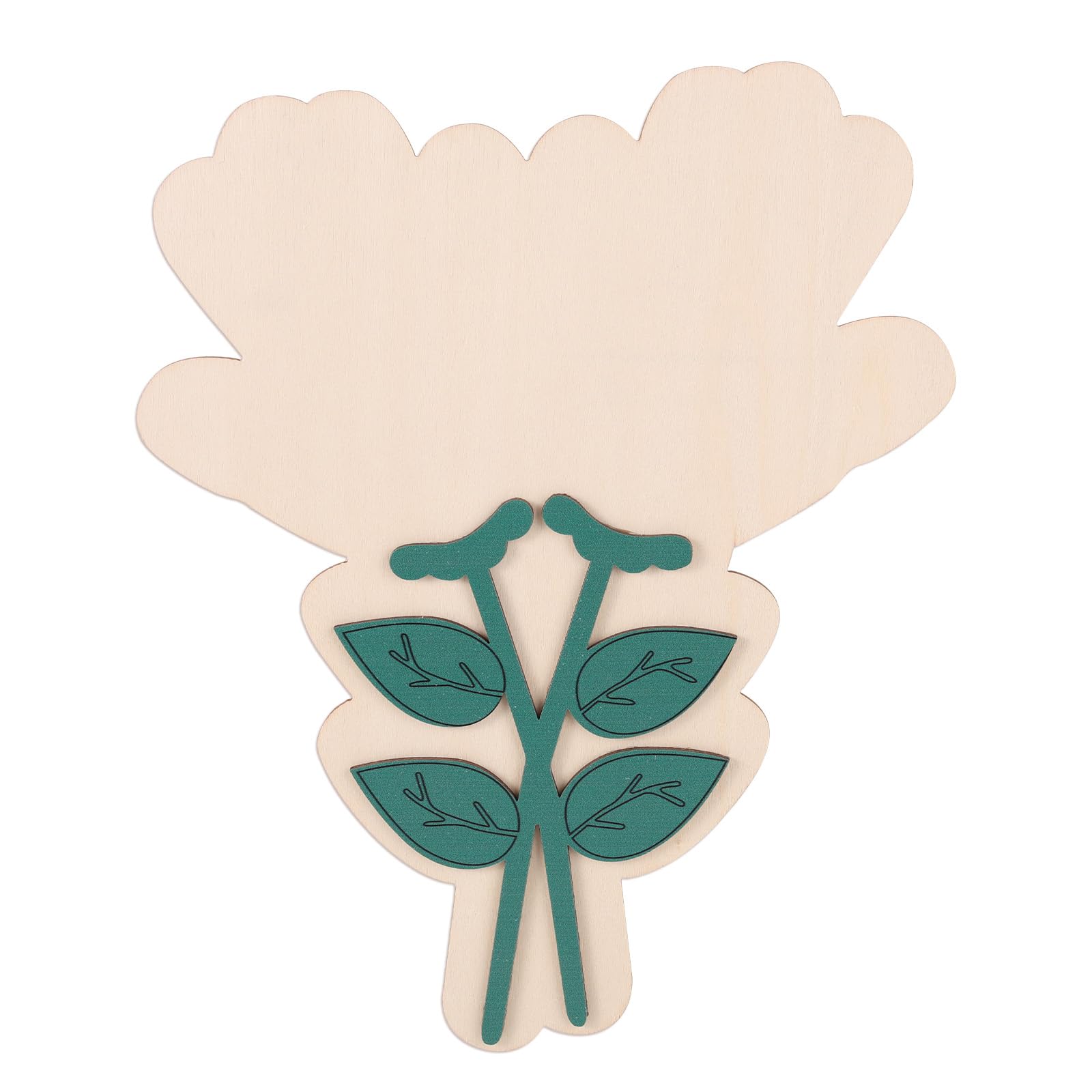 Penitue DIY Mothers Day Crafts for Kids Handprint Art, Wooden Flower Bouquet Handprint Craft for Mom Grandma from Kids Grandkids
